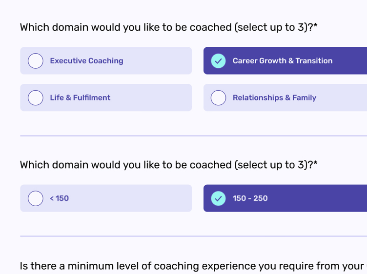 Find a Coach Find a Coach